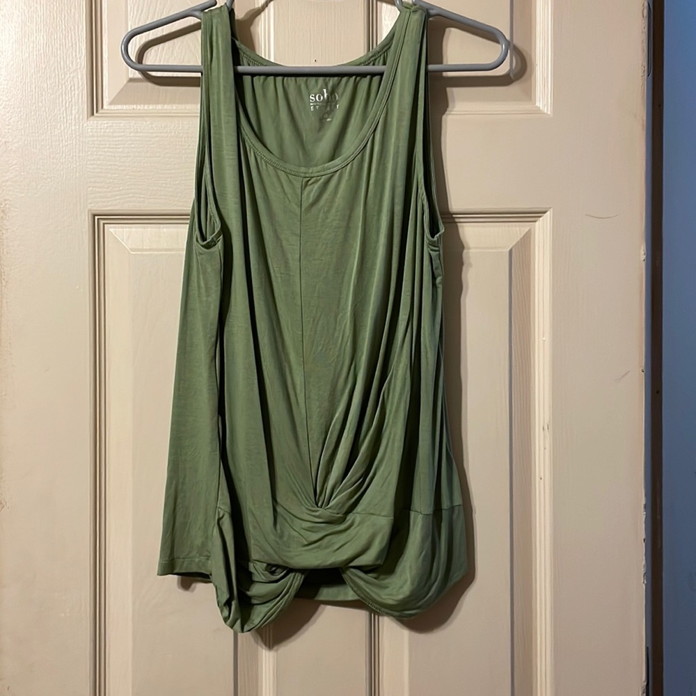 Green tank top